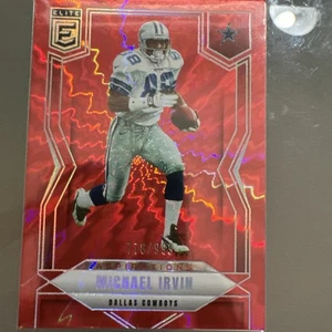 2025 Panini Elite Michael Irvin Red Aspirations Shimmer /999 Cowboys SP #75 - Bild 1 von 3