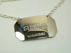 BROADWAY & Co - Plata de Ley - DECANTADOR DE PESO PESADO / Etiqueta de vino - Jerez - Imagen 1 de 5