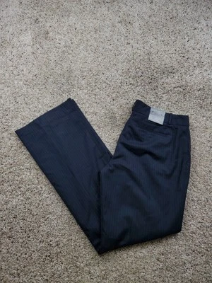 Banana Republic Martin Fit Chino Pants 12 Women Blue Pinstriped Straight Leg NWT - Image 1 of 4