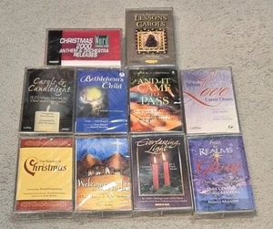 Lot 10 Christmas Choir Cassettes some ss Carols Cantada Music Church Musical - Picture 1 of 2