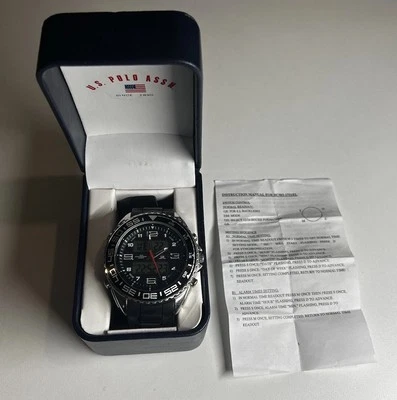 50 mm Mens Watch US Polo Assn US9043 Analog Digital Works Broken Strap in Box - Image 1 of 4