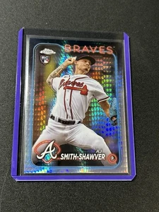 AJ Smith-Shawver Rookie Prizm Refractor Card 2024 Topps Chrome RC #19 Braves E3 - Bild 1 von 2