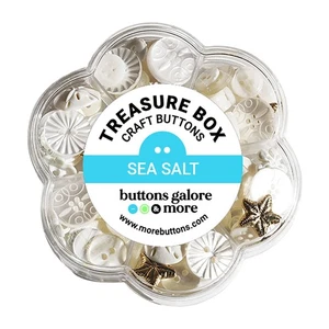 2 Pack - Buttons Galore Treasure Box-Sea Salt - TBX-102 - Bild 1 von 2