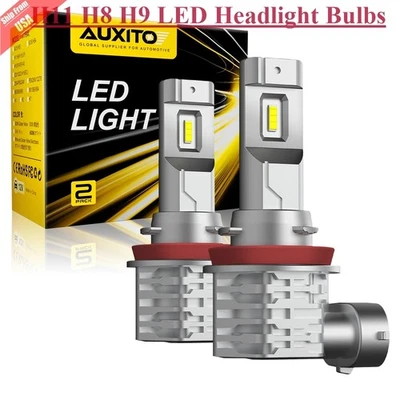 AUXITO H11 H8 H9 LED Headlight Bulbs Hi-Low Beam Kit 100W 6500K Bright 2-10 Pair - Imagem 1 de 4
