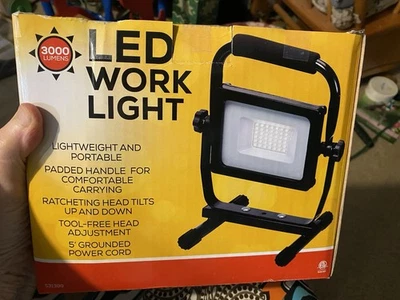 3000 Lumens Corded LED Work Light #531389 ~NEW - Image 1 of 2