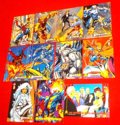 1994 Fleer Amazing Spider-Man cards x 10 #23, 29, 31, 35, 39, 54, 71, 79,85,142. - Image 1 of 4