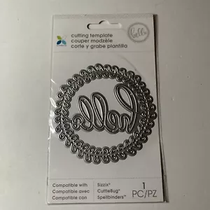 Momenta Schneidvorlage Stanzen Schnitt HELLO RAHMEN DESIGN PAPIER HANDWERK - Bild 1 von 2