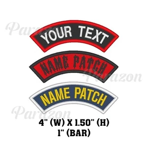 Distintivo Biker Top Ricamato Personalizzato Cucito Toppa Moto MC 4" (B) - Foto 1 di 12