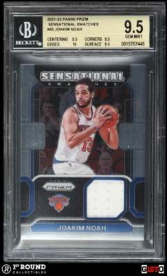 POP 1: Joakim Noah BGS 9.5: 2021-22 Panini Prizm Sensational Muestras Gisto Foto 1 de 3