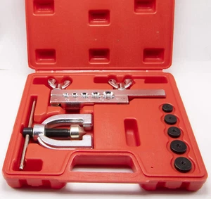 Brake line Flaring Tool, Double Flaring Tool kit Copper Aluminum Soft Steel Brak - Foto 1 di 1