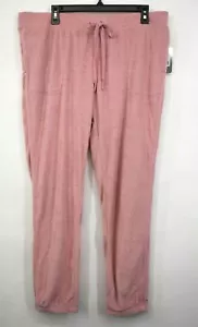 PJ Salvage Womens Cropped Terry Lounge Joggers Heathered Knit Drawstring XL $60 - Picture 1 of 8