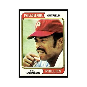 1974 Topps Baseball Card Bill Robinson Phillies #174 - Picture 1 of 3