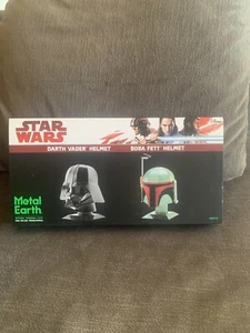 Metal Earth 2 Star Wars Stahl Modell Kits - Darth Vader & Boba Fett Helme Neu im Karton - Bild 1 von 2