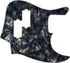 WD Custom Pickguard For Fender Blacktop Jazz Bass #35 Black Abalone