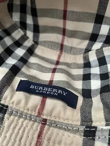 Burberry Black Leather Bucket Hat Reversible - Picture 1 of 6