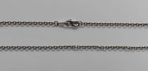 Platinum 950 16" 18" 20" 2.1mm Cable Necklace Chain Lobster Hypoallergenic - Picture 1 of 3