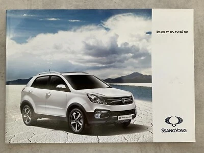 Ssangyong Korando UK Market Car Sales Brochure - 2017 - Image 1 of 4