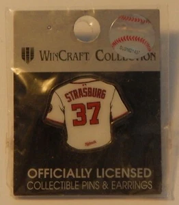 Washington Nationals "Stephen Strasburg white jersey #37" lapel pin BRAND NEW - Picture 1 of 2