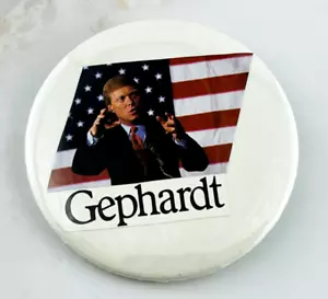 Spilla pulsante campagna presidenziale Dick Gephardt 2000 vintage - pubblicità politica - Foto 1 di 4