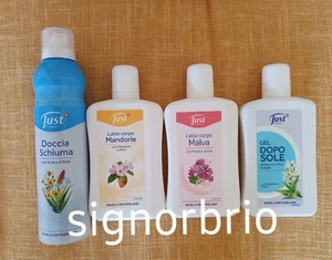 doccia schiuma erbe Just + latte mandorle + malva corpo +gel doposole aloe lotto - Foto 1 di 1