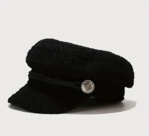 NEW Warm & Cozy Fuzzy Beret Hat / Classic Newsboy Hat - Picture 1 of 5