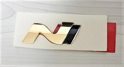 Rear Trunk gold tint N emblem fit 2022 2023 Hyundai KONA N - Image 1 of 1