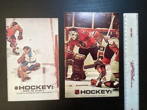 2 Vtg Booklets 1968-69 NHL Hockey Where the Action Is 1971 Hockey:  Turn On - Picture 1 of 20