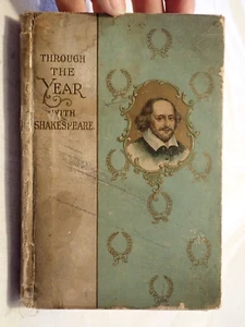 THROUGH THE YEAR WITH Shakespeare hardcover book - Picture 1 of 13