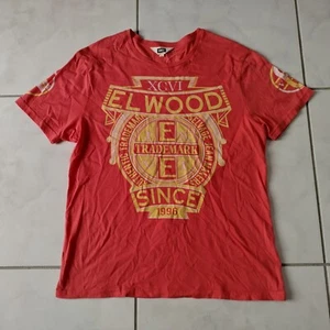 Elwood Men's T-shirt Size XL Pink Short Sleeve Logo Cotton - Picture 1 of 11