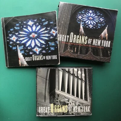 GREAT ORGANS OF NEW YORK Classical 4x CD+BOOK Set Duruflé Copland Bach VERY RARE - Image 1 of 4