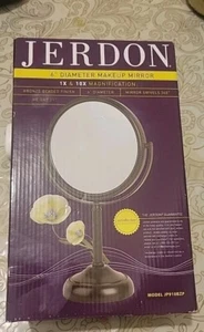 Jerdon 6-inch Makeup Mirror 1x & 10x Magnification - Picture 1 of 3