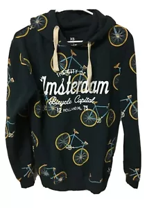 Fox Originals Amsterdam Bicycle Capital Print Cycling Sweatshirt Hoodie - Picture 1 of 8