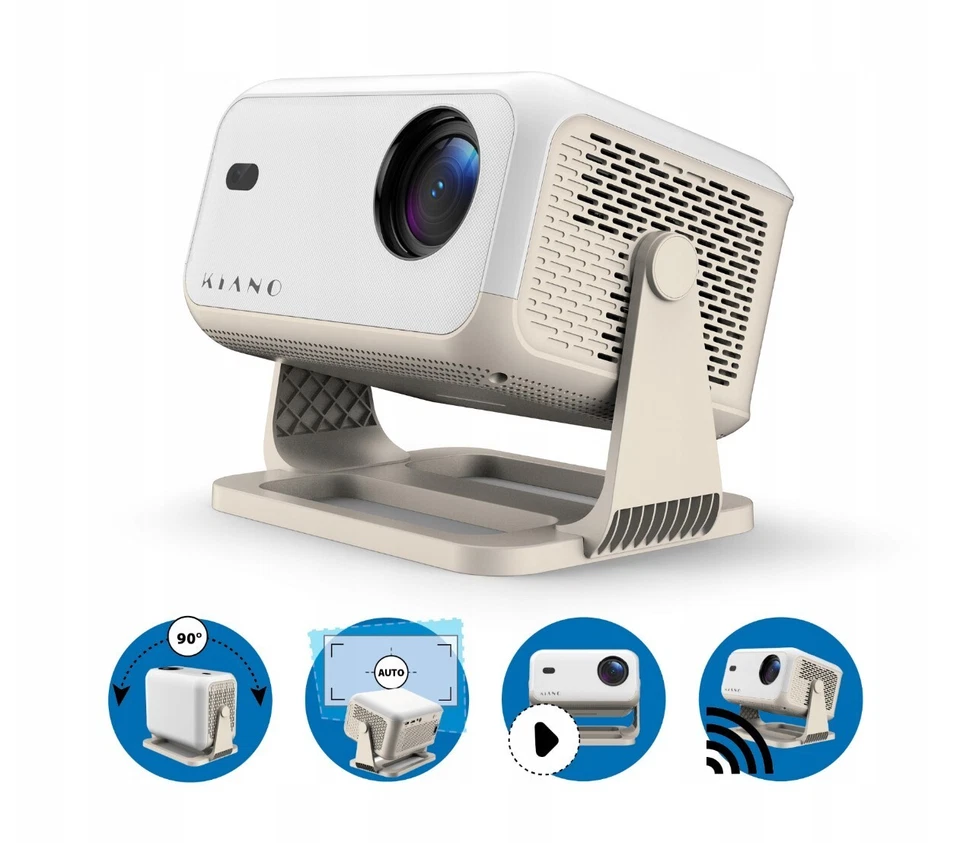 Full HD Projektor 350 ANSI Lumen, Android 11, WiFi, Bluetooth 1080p-Auflösung - Bild 1 von 4