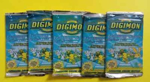 5 X DIGIMON Trading Cards PACKS Series 2 2000. Animated EdT. Upper Deck BANDAI