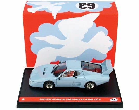 Ferrari 512BB Le Mans (1979) Pozzi-jms Team #62 #63 1:43 2006 BRUMM - Immagine 1 di 1