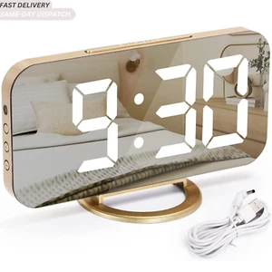 Alarm Clock with Dimmable LED Display, Digital Alarm Clock, Bedside Alarm Clock - Picture 1 of 9
