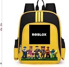 Roblox Stylish School Bag Kids Roblox Cartoon Backpack Students Travel Bags