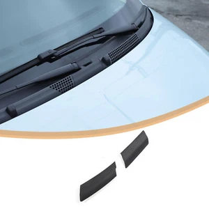 2PCS Black Front Wiper Scuttle Panel Trim Cover LHD Fit For Fiat 500 2010+ - Picture 1 of 20