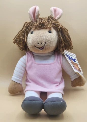 Vintage 1994 Eden Arthur DW Sister Doll Plush Stuffed Animal PBS Marc Brown, NEW Cover