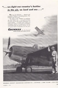 1943 Grumman Wildcat Flugzeug Anzeige 17.01.2025n - Bild 1 von 1