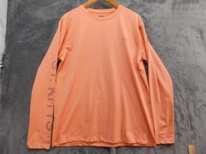 Sea Life Shirt Mens XL Orange Long Sleeve St. Kitts West Indies Marlin Fishing - Foto 1 di 14