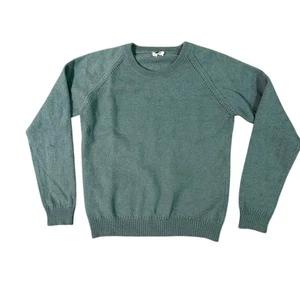KetiKeta 100% Lana Lane Unisex Verde Azulado Suéter Talla 10 - Imagen 1 de 4