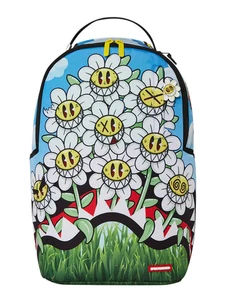 Sprayground Crazy Daisies Rucksack🔥Neu Schwarz Büchertasche Groß Schultasche - Bild 1 von 9