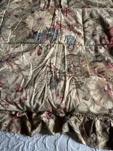 Ralph Lauren Coastal Garden Twin Ruffled Comforter Floral Vintage 2 King Shams - Picture 1 of 11
