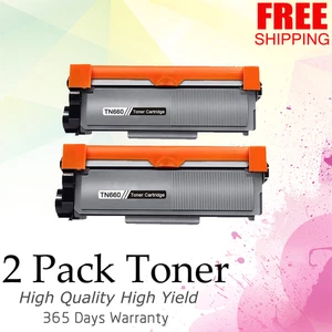 2 PACK TN660 High Yield Toner for Brother HL-L2300D L2320D L2340DW MFC-L2700DW - Picture 1 of 1