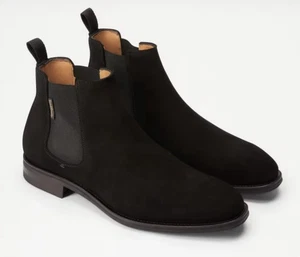 Botas Chelsea Russell & Bromley Burlington para Hombres Negras Gamuza - Talla EU42 RRP£275 - Imagen 1 de 17