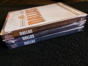 DALLAS SEASONS 1-4 DVD Sets Time Life NEW (rips in cellophane) Collector`s Ed. - Picture 1 of 6