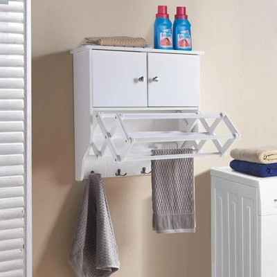 Danya B. Accordion Drying Rack With Cabinet - Image 1 of 4