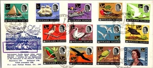 1967 British Pitcairn Island Commemorative Stamp Set First Day Cover FDI - Picture 1 of 2