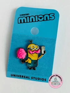 2025 Universal Studios Despicable Me Minion Kevin Cotton Candy Mustache Pin - Picture 1 of 1